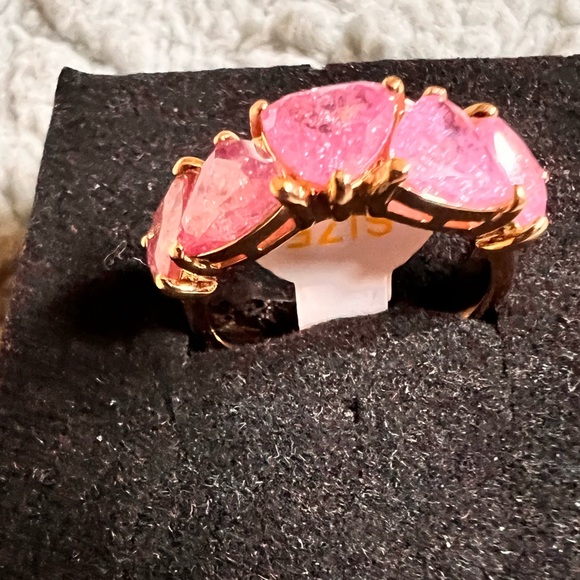 Jewelry - Bp Pink Gemstone Ring with Gold plating